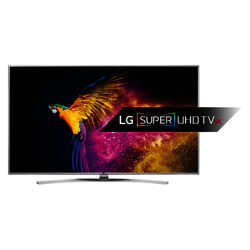 LG 49UH770 LED HDR Super 4K Ultra HD Smart TV, 49 With Freeview HD/freesat HD, Harman Kardon Sound & Bright Metal Design